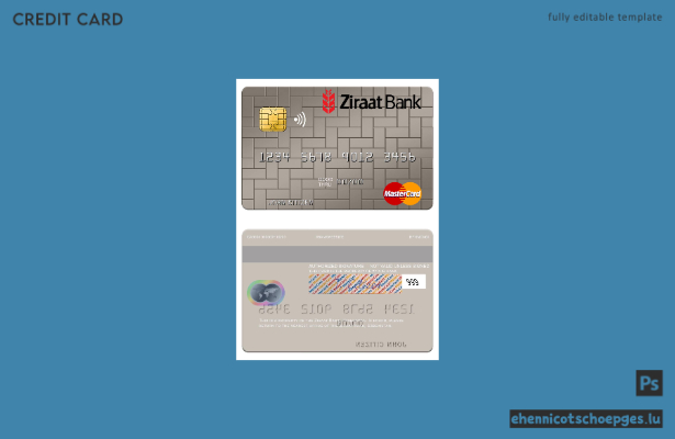 Beispielvorschau der Mastercard der usbekischen Ziraat Bank